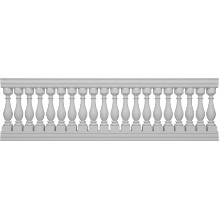 Ekena Millwork Fiberthane Legacy Balustrade Railing Kit, Style H (6 1/4" On-Center Spacing to Pass 4" Sphere Code) BALK38X120LGH